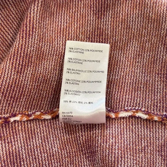 Free People Intimately Knit Crop Top XL Orange Sleeveless Pattern Stretch Casual - Picture 4 of 4